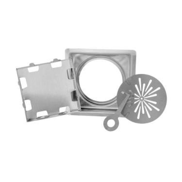 Imagem de Ralo Oculto 15x15 Cm - Saída 150 Mm M1nox Inox 304