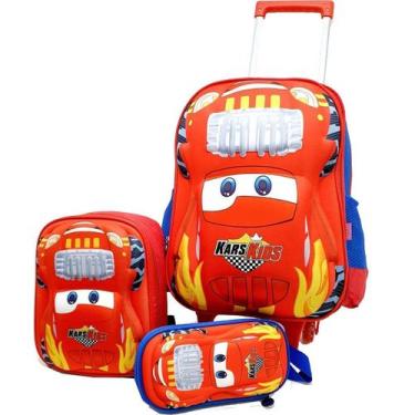 Imagem de Mochila De Rodinha Kit + Lancheira + Estojo Mck4513 - Plat1