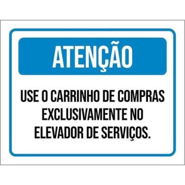 Imagem de Placa Sinalização - Atenção Use Carrinho Elevador 36X46 - Sinalizo