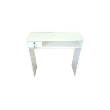 Imagem de Mesa Manicure 84 cm Comprimento + Armário MDF - SR FABRICA DE MOVEIS, 