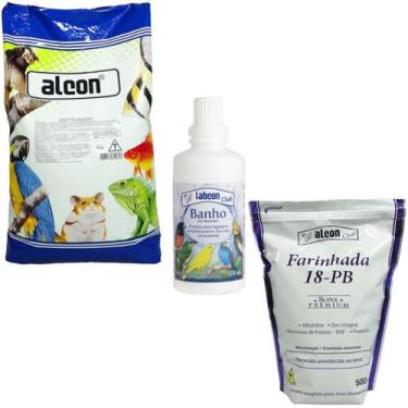 Imagem de Alcon Club Coleiro Green 5kg +Alcon Club Banho 100ml +Alcon Club Farin