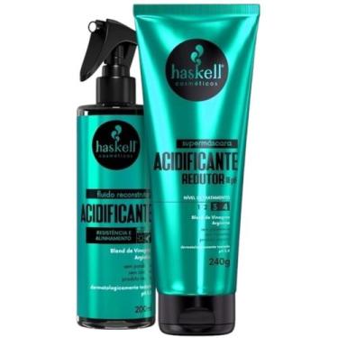 Imagem de Kit Acidificante 1 Fluído 200ml 1 Supermáscara 240g Haskell