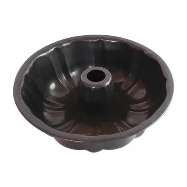 Imagem de Forma para pudim de 24 cm, furo central, aço antiaderente - Casatem