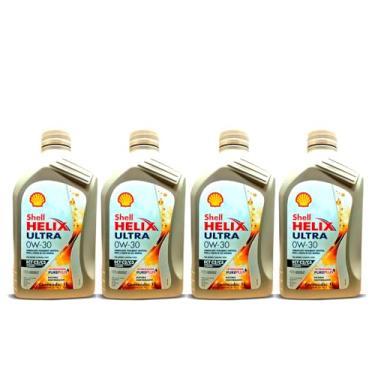 Imagem de Kit 4 Litros Oleo Shell Helix Ultra 0w-30 Sintetico