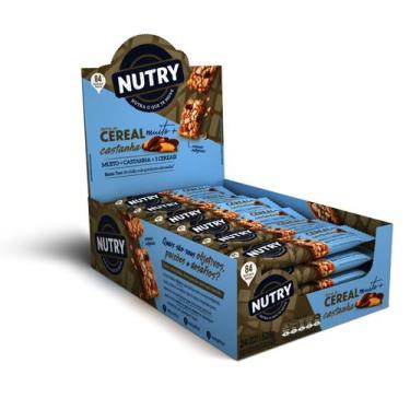 Imagem de Barra De Cereais Nutry Muito + Caixa C/ 24 Unidades, Castanha Muito +