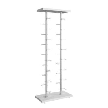 Imagem de Kit Expositor de Calçados com 2 Colunas e 30 Suportes Aramados Screw C