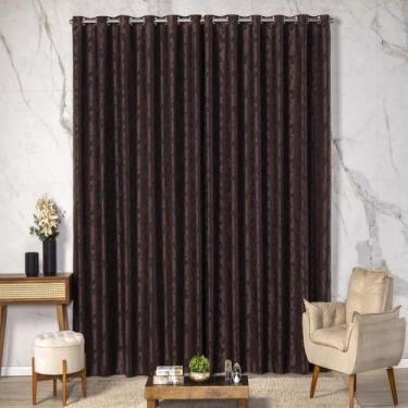 Imagem de Cortina Blecaute Blackout Estampada Detalhado Corta Luz Varão 4m - Mav