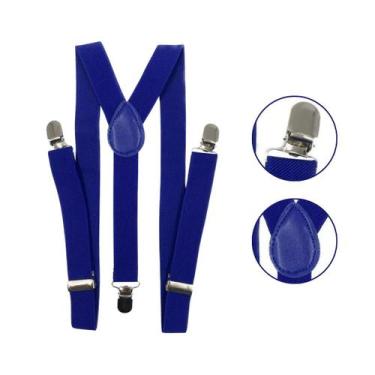Imagem de 10 Suspensório Várias Cores Ajustável Adulto - Feminino Masculino - Rp