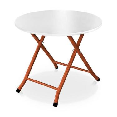 Imagem de Mesa Infantil Ibiza Dobrável Para Criança Desenhar Cobre e Branco - Ge