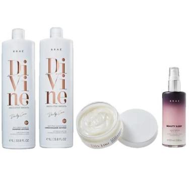 Imagem de Brae Divine Anti Frizz Duo 1L Mascara 200g e Beauty Sleep 100ml - BRAÉ