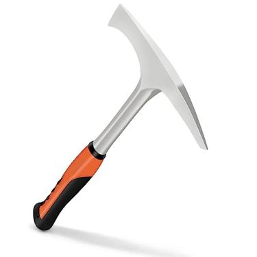 Imagem de Martelo de soldagem/lascar, ferramenta de remoção de escória de 800 ml com construção de aço forjado e aderência de redução de choque, palheta de pedra, martelo de tijolo forjado, palheta geóloga (ponta/lasca)