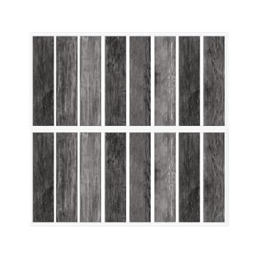 Imagem de RoomMates RMK3701GM, tábua de madeira de celeiro envelhecida, decalques de parede gigantes, 2 folhas 43 x 92 cm