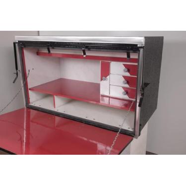 Imagem de Caixa De Cozinha Caminhão Madeira Assoalho Duplo 120X70X60 - MUNHOS