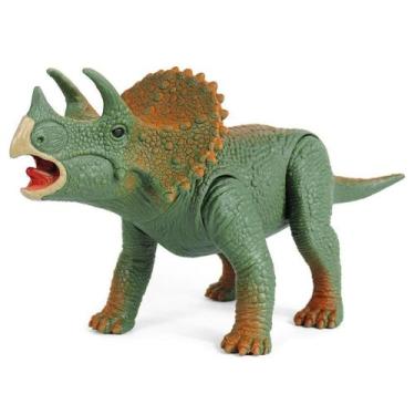 Imagem de Dinossauro Brinquedo Triceratops Vinil Dino Island Adventure - Silmar 