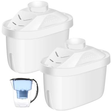 Imagem de Tujoe Cartucho de filtro de água alcalino de substituição de filtro de água alcalina para chaleira de filtro de água potável, melhora alcalina (2 peças)