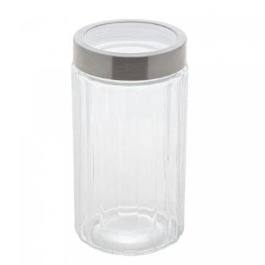 Imagem de Porta Mantimento De Vidro Com Tampa De Aço Inox E Acrílico Sydney 1,6l - Lyor