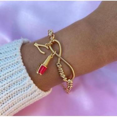 Imagem de Pulseira Feminina Profissão Manicure - Baronesaimports18k 