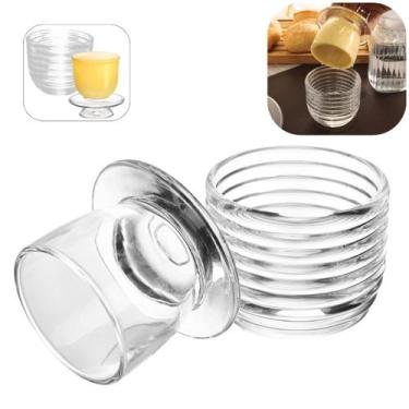 Imagem de Manteigueira Francesa Porta Manteiga de Vidro Colmeia Resistente Premi