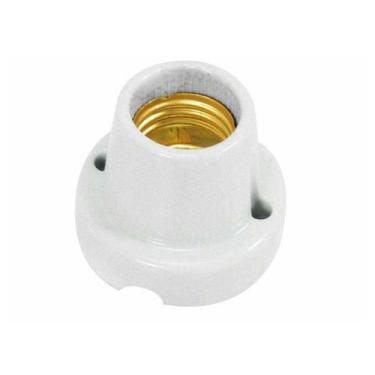 Imagem de Soquete Bocal Receptáculo E-27 Porcelana Fixo De Teto G20