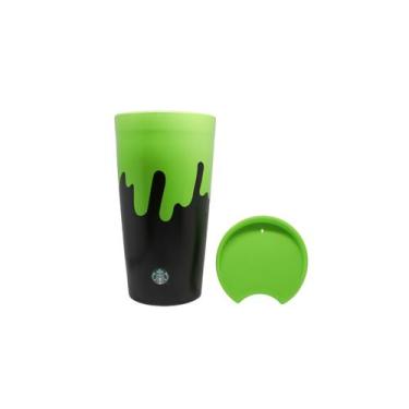 Imagem de Copo Starbucks Oficial Cerâmica Halloween Slime Verde México, Verde co