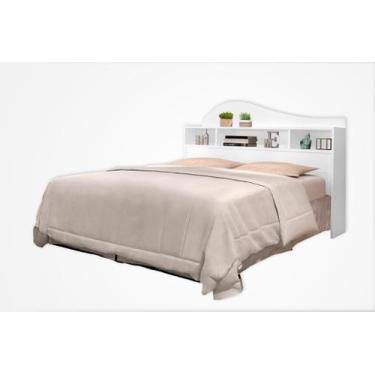 Imagem de Cabeceira para Box de 1.40m casa IRLA Modelo Retrô com Nichos Porta Ob