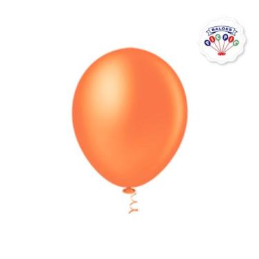 Imagem de Bexiga Balão Laranja Pic Pic 09 Polegadas 50 Unidades - PICPIC