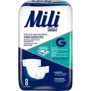 Imagem de Fralda Geriátrica Adulto Mili Vita G C-08