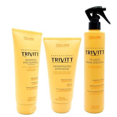 Imagem de Trio Shampoo 250ml + Mascara 200g + Fluido Escova - Trivitt