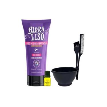 Imagem de Kit Progressiva Hidra Liso Alisante De Cabelo Orgânico 200Ml - Hidrali