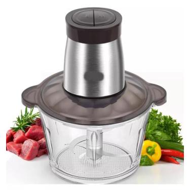 Imagem de Mini Processador De Alimentos De Vidro 2L Tritura Processa 110v 250w -