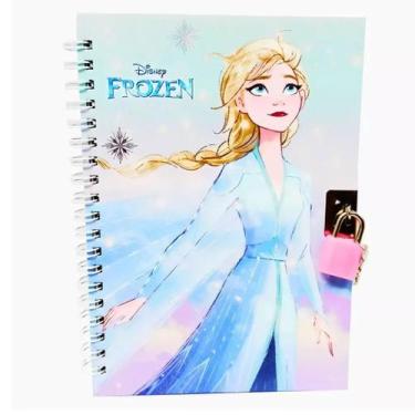 Imagem de Diario Infantil Caderno com Cadeado Disney Princesas Mickey Stitch Min