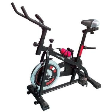 Imagem de Bicicleta Ergométrica Spinning até 120 kg com Inércia 8 kg Vermelho IWBES8VM importway