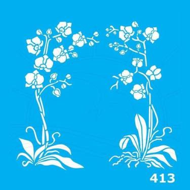 Imagem de Stencil Jóia QN - 30 x 30cm - Jóia Stencil, 413