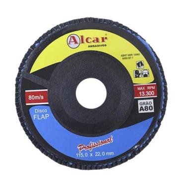 Imagem de Disco de Desbaste Flap 4,5 Grão 80 Alcar