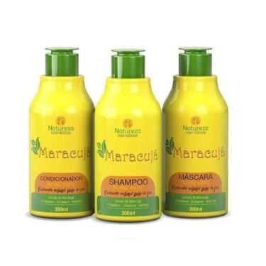 Imagem de Kit Home Care Reconstrutor Maracujá 3x300ml Natureza - Natureza Cosmét