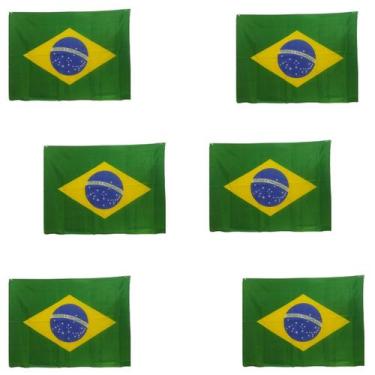 Imagem de 6 Bandeiras Nacional Brasil Copa Do Mundo 65Cm - CRB
