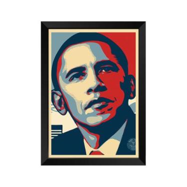 Imagem de Quadro Decorativo Barack Obama com acrílico A4 - Kolor