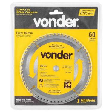 Imagem de Lâmina Serra Circular Widea 7.1/4" x 20mm 60D 46.50.185.060 - VONDER