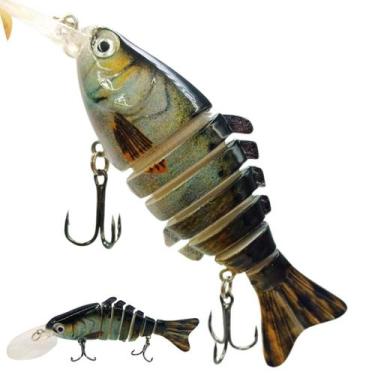 Imagem de Isca Artificial Articulada FSSPESCA 16g 9cm - 7 Sessões, Cinza