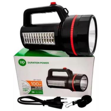 Imagem de Lanterna Holofote Recarregável Super Potente Led 100w Alcança 2km - Du