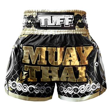 Imagem de Tuff Boxing Sport Muay Thai Shorts shorts shorts Kick Martial Arts Training Gym Clothing, TUF-MS634-BLK, XX-Large