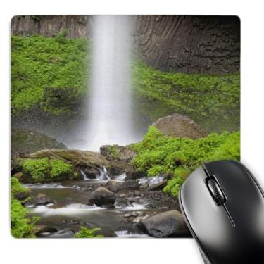 Imagem de 3dRose Mouse pad LLC 20 x 20 x 0,63 cm, Columbia River Gorge, Latourell Waterfalls, Jamie e Judy Wild (mp_93867_1)