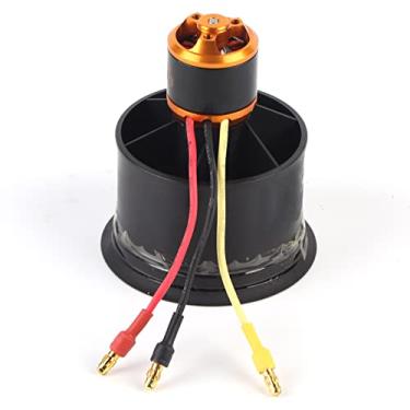 Imagem de Ventilador Canalizado RC 50 Mm, 12 Lâminas, Com Motor Sem Escova, Adequado para a Maioria Dos Aviões RC do Mercado (Sentido anti-horário 5000kv)