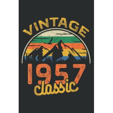 Imagem de Birthday 365 Vintage 1957 Classic Birthday Gifts Pretty: DOG JOURNAL - 6" x 9", 120 Pages: Matte Finish Cover, Diary, Planner, Journal, Lined College Ruled Paper.