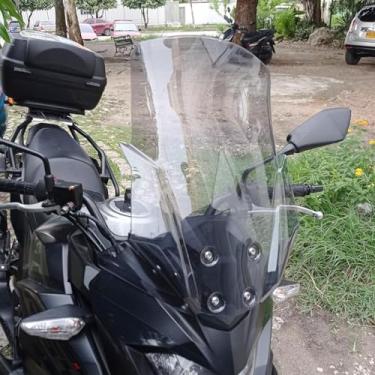 Imagem de Motorcycle Windshield Deflector Fit for Versys-X 250 300 2017 2018 2019 2020 2021 2022 2023 2024 2025 Touring Windscreen Wind Shield, Clear