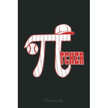 Imagem de Pi - Pitcher - 3.14 Pi Day Math, Science & Sports Graph Notebook: Graph Paper Notebook, Grid Paper for Math and Science Students, Quad Ruled 4x4 (110 Pages, 6x9)