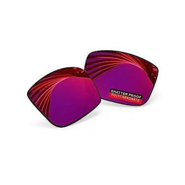 Imagem de iLikeo Lentes de reposição polarizadas de policarbonato PRO+ para óculos de sol Oakley Gascan OO9014 - Vermelho violeta