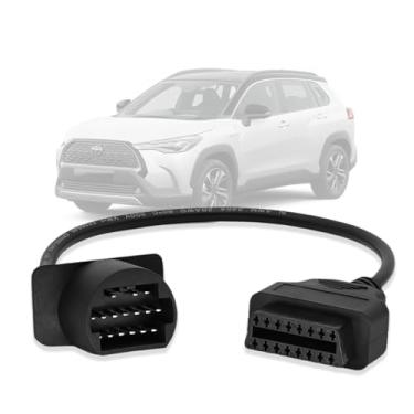 Imagem de VZG Adaptador OBD2 para cabo de diagnóstico OBD2 de 17 pinos OBD1 para 16 pinos OBD2, compatível com conector de 17 pinos de veículos to-yota, funciona com ferramenta de scanner de diagnóstico ELM327