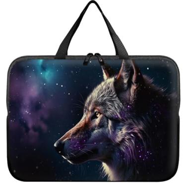 Imagem de Bolsa para laptop de 38.1 cm, bolsa de transporte fina Magic Wolf durável bolsa de viagem para laptop de 15 polegadas MacBook Air M3/M2/15 Pro/Surface Laptop 7/6/5/4/3/ Dell XPS 15 Plus