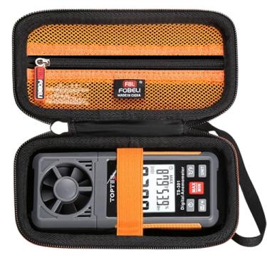 Imagem de FBLFOBELI Capa rígida para TopTes TS-501B medidor de nível de som/TopTes TS-301 anemômetro digital medidor de velocidade do vento/TopTes TS-710 medidor de luz Lux/medidor de velas de pé (apenas capa)